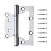 Петля CODE DEKO без врезки 100*75*2,5-B2-СR Хром (цена за пару)