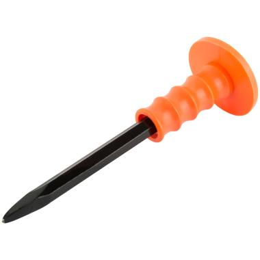 Зубило пикообразное с пластиковым протектором 250х14 мм КУРС