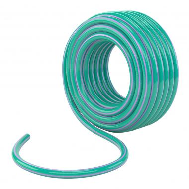 Шланг поливочный армированный, 3-х слойный, 3/4", 15 м, суперэластичный, бирюзовый, Luxe Palisad