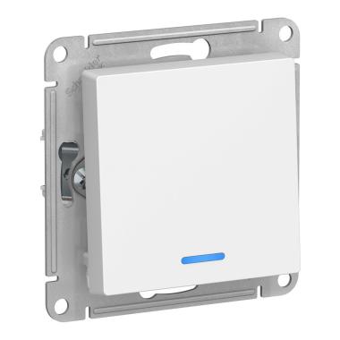 Выключатель "Atlasdesign" 1СП Белый под рамку с подсветкой Schneider Electric