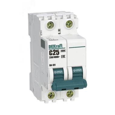Автомат 2П 25А, С 4,5кА DEKraft ВА-101 Schneider Electric