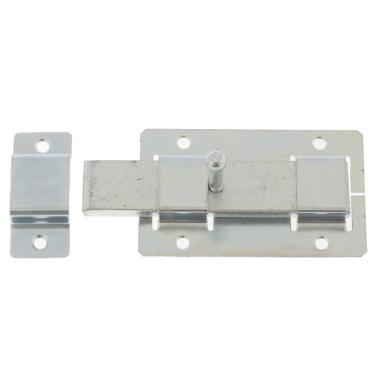 Задвижка дверная ЗД-02 (шпингалет, ПЛОСКИЙ ригель-цинк) Цинк