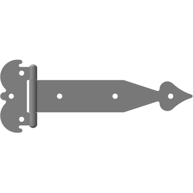 Петля-стрела фигурная ПСФ-420 Серый"Уральская фурнитура"