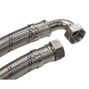 Подводка гибкая, д/воды,угловая 1" Вн/Вн, 1,0 м,ГИГАНТ