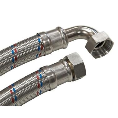 Подводка гибкая, д/воды,угловая 1" Вн/Вн, 1,0 м,ГИГАНТ