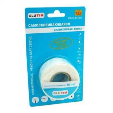 Самосклеивающаяся силиконовая лента Белый 25мм*0.5мм*3м