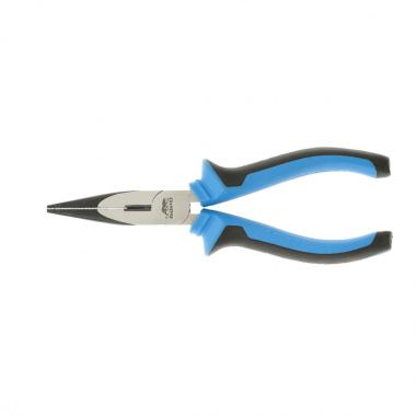 Длинногубцы прямые 160 мм, хром-ванадий, двухкомпонентные рукоятки Барс