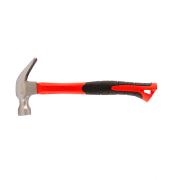 Молоток-гвоздодер optimal, 450 г, боек c магнитом, фибергласовая обрезиненная рукоятка Matrix