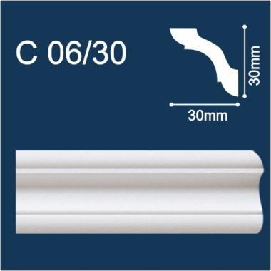 Плинтус потолочный Solid С06/30 2000х30х30 мм (140шт.упак.)