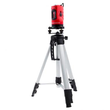 Уровень лазерный ML01T, дальность 10 м, точность ± 0,5 мм, / 1 м, длина волны 650 нм, проекция 1 вертикальная 1 горизонтальная плоскость, резьба под штатив 5/8", штатив в комплекте Matrix