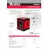 Лазерный уровень XQB RED Pro SET, 10 м, красный луч, батарейки, штатив MTX