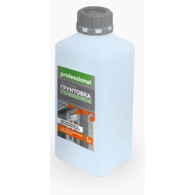 Грунтовка укрепляющая для нар. и вн. работ с антисептиком PG102 ( 1л) ТМ "Professional"