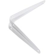 Кронштейн угловой с ребром, 75 х 100 мм, белый Сибртех