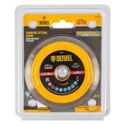 Диск алмазный отрезной сплошной 115 х 22,2 мм, супертонкий, мокрый рез Denzel