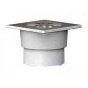 Трап нерег гоориз/вып гидр/затв Дн110 нерж/реш 150х150мм ТП-105.110-150HSHS Татполимер