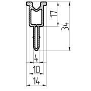 Витраж, ТПУ-010-03, термовставка, под 2 стекла(24 мм), 3,0м