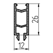 Витраж, ТПУ-032-26, Вставка дистанционная, 3,0 м