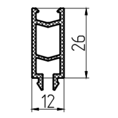 Витраж, ТПУ-032-26, Вставка дистанционная, 3,0 м