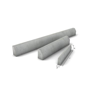 Бордюр тротуарный 500*200*80мм (88шт./поддон) Серый