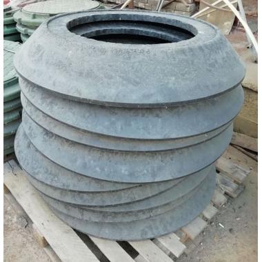 Горловина полимерно-песчан. для крышки тип Л (до 3х-тонн, D1050/595мм вес 61кг) Черная