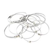 Хомут металлический, 130-150 мм, 9мм, НЕРЖ.сталь, болтовое крепление 25шт/уп (ПОШТУЧНО), Сибртех