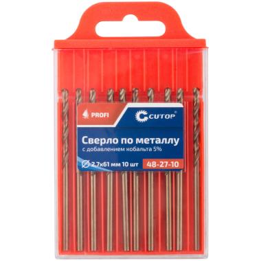 Сверло по металлу 2,7 x 61 мм, кобальт 5%, 10шт/уп (ПОШТУЧНО), CUTOP Profi