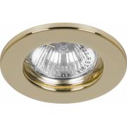 Светильник встраиваемый(неповорот) DL10 50W G5.3 80х25мм без лампы золото Feron