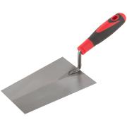 Мастерок каменщика, прорезиненная рукоятка 180 мм КУРС