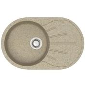 Мойка Модель 110/Q5 (песоч.) матовая 730x450x210 с сифоном, герметиком, фрезой Gota Rocio