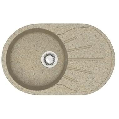 Мойка Модель 110/Q5 (песоч.) матовая 730x450x210 с сифоном, герметиком, фрезой Gota Rocio