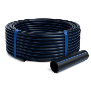 Труба ПНД ПЭ-100, SDR-17, 63*3,8, ГОСТ 18599-2001, Бухты 100 м, (продажа кратно 10 м)