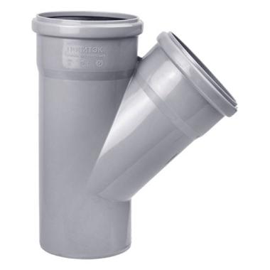 Тройник 110 мм, 45*, Серая