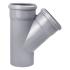 Тройник 110 мм, 45*, Серая