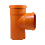Тройник 110 мм, 90* Рыжая