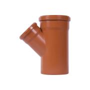 Тройник 160/110 мм, 45*, Рыжая