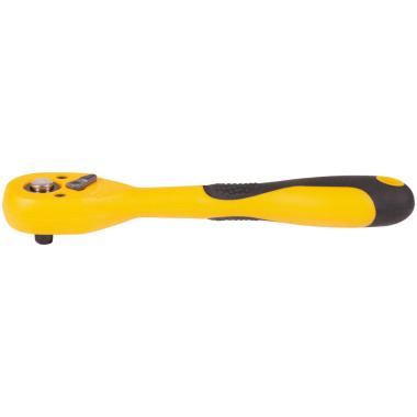 Трещетка (вороток), механизм легированная сталь 40cr, прорезиненная ручка, 1/4", 72 зубца ФИТ