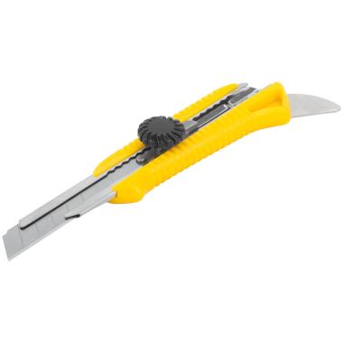 Нож технический 18 мм усиленный, вращ.прижим, с пяткой ФИТ