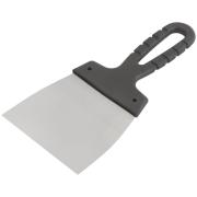 Шпатель, лезвие нержавеющая сталь, пластиковая ручка 100 мм MOS