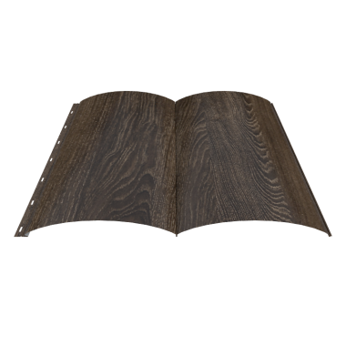 Сайдинг металлический Woodstock, 28*330, Мореный дуб, 2,2м