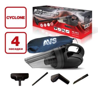 Пылесос 12 В AVS Turbo 1011 4 насадки