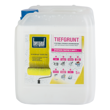 Грунтовка Bergauf TIEFGRUNT 10л глубокого проникновения лето-зима