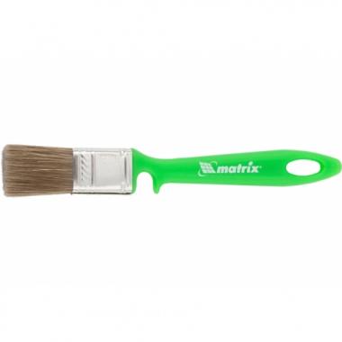 Кисть флейцевая для работ по дереву, 25 x 10 мм, смешанная щетина, пластиковая рукоятка, Matrix