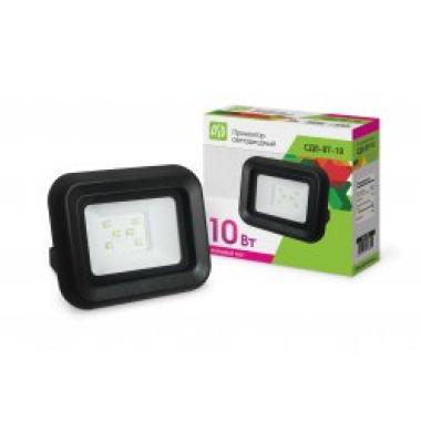 Прожектор ASD СДО-07-10 10Вт 800Лм 6500К Чёрный