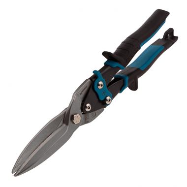 Ножницы по металлу "Piranha", 270 мм, прямой проходной рез, сталь СrMo, двухкомп. рукоятки Gross