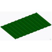 Профнастил НС-10, Зеленый мох (RAL 6005), толщина 0,45 мм, длина 6,0м