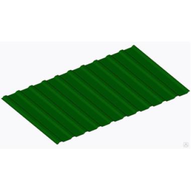 Профнастил НС-10, Зеленый мох (RAL 6005), толщина 0,45 мм, длина 6,0м