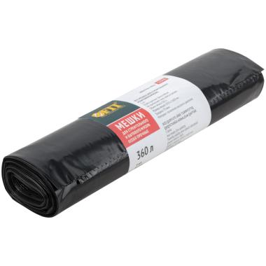 Мешки для строительного мусора, ПВД особопрочные, 360 л, 1050х1600 мм, толщина 70 мкм, 5 шт.