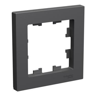 Рамка "Atlasdesing" 1пост Черный Schneider Electric