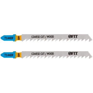 Полотна для э/лобзика, bimetal, разведенные, шлифованные зубья, 100/74/4 мм (Т144df), 2 шт. ФИТ