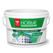 Краска ВД акриловая НТ МАЛИНА F5 фасад супербелая 3,0кг